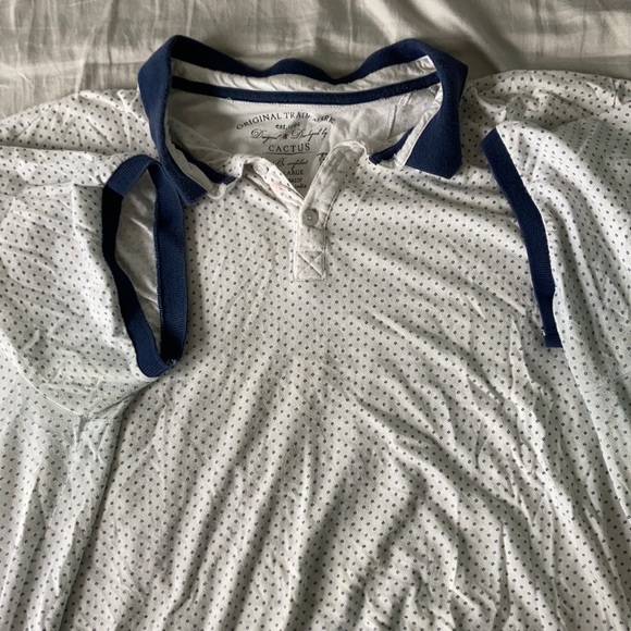 Blue Cuffed stylish as hell Polo - Picture 1 of 2
